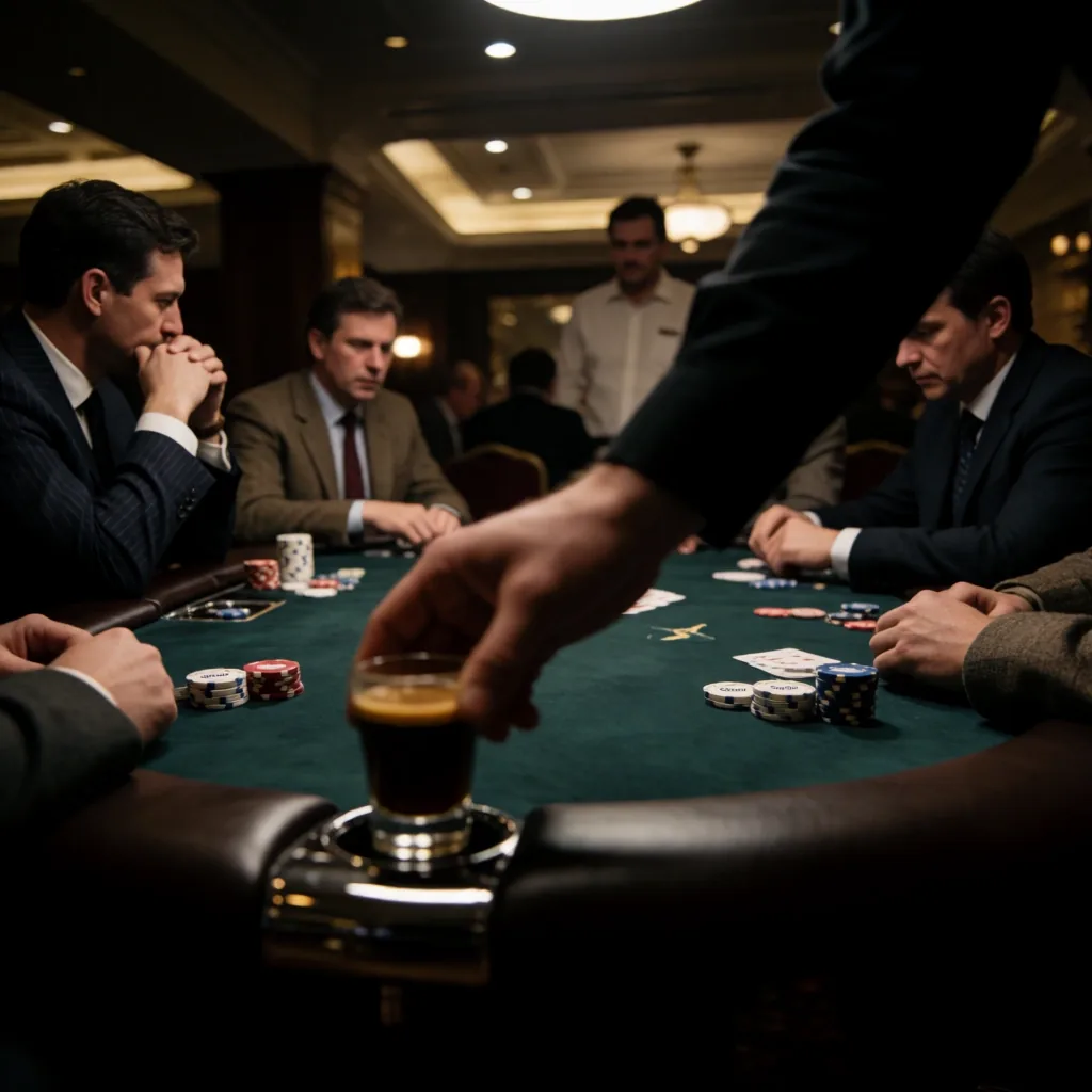 Obsługa przy stołach pokerowych